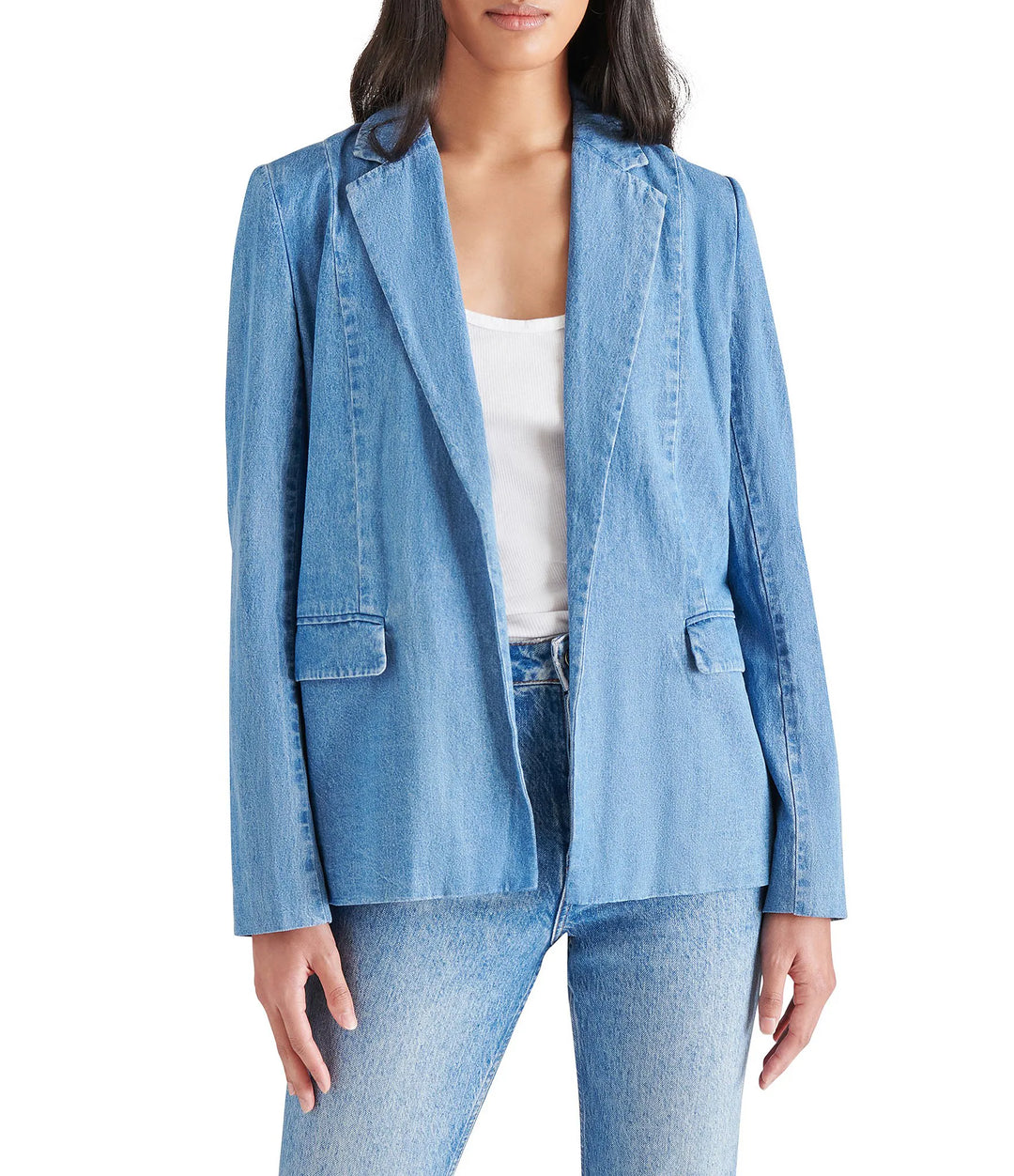 Steve Madden: Payton Blazer in Chambray Blue