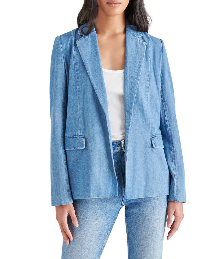 Steve Madden: Payton Blazer in Chambray Blue