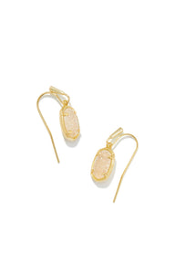 Kendra Scott: Grayson Drop Earrings in Gold Iridescent Drusy