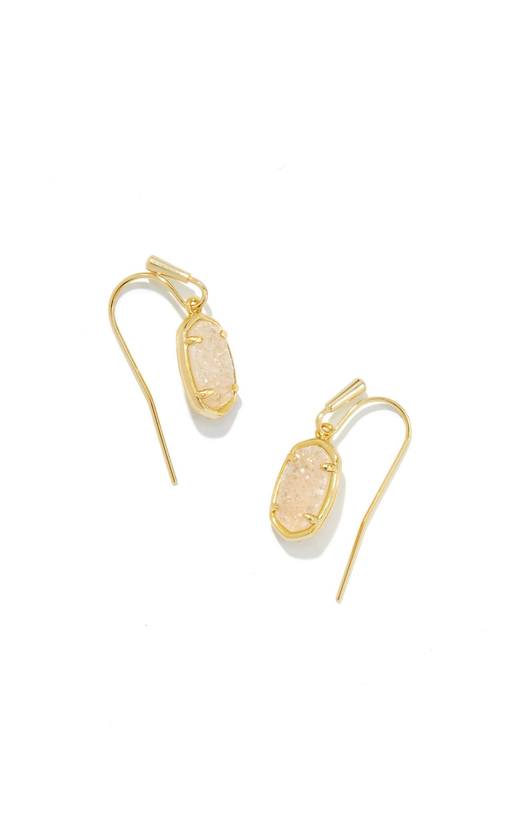 Kendra Scott: Grayson Drop Earrings in Gold Iridescent Drusy