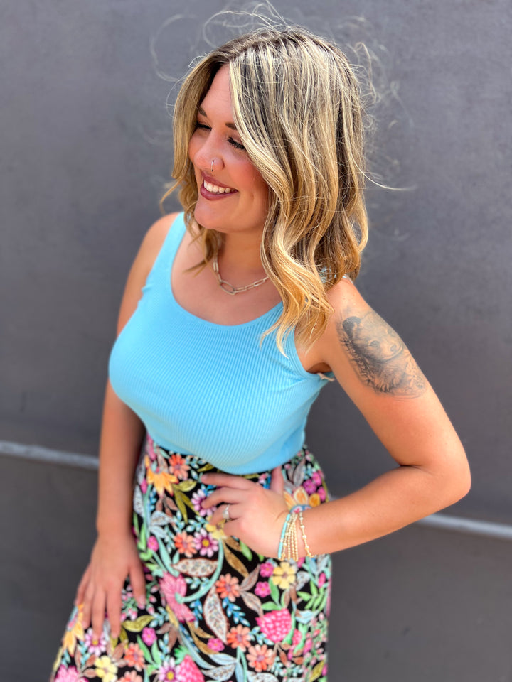 Another Love: Sawyer Top in Cerulean