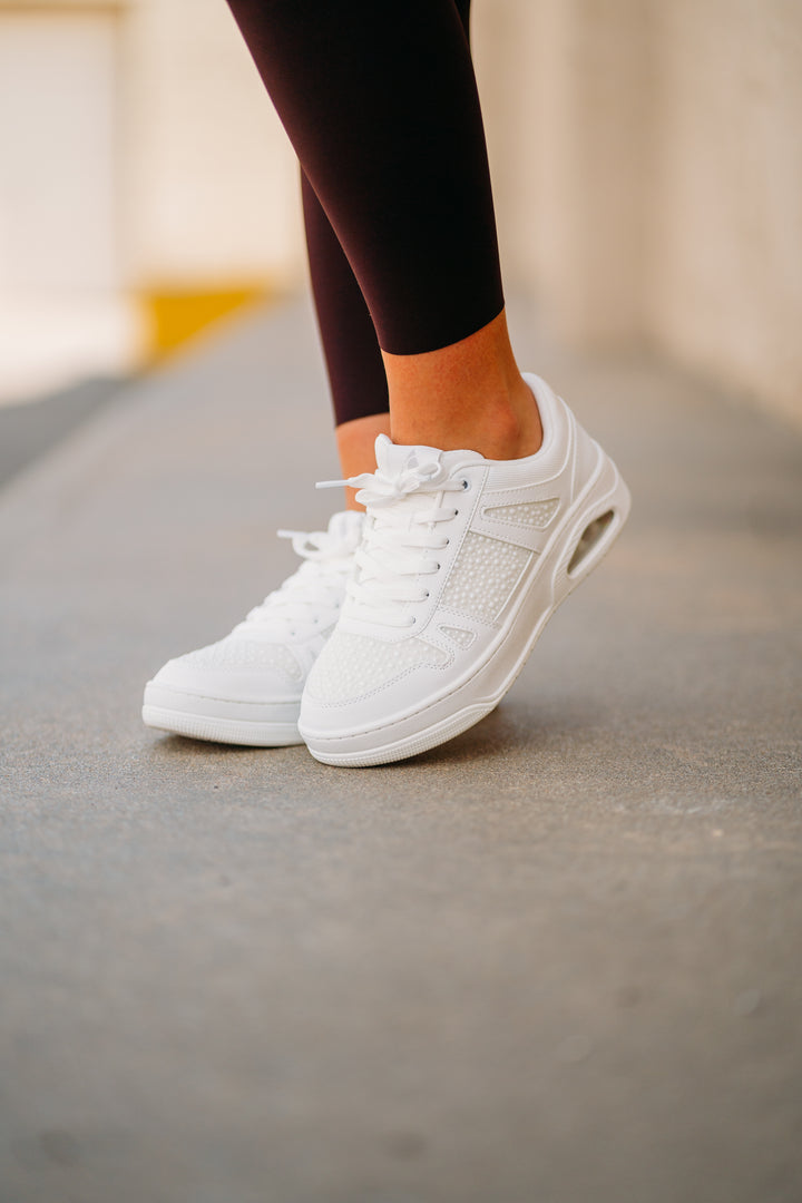 Skechers: Uno Court Sneakers in Opulent Pearls