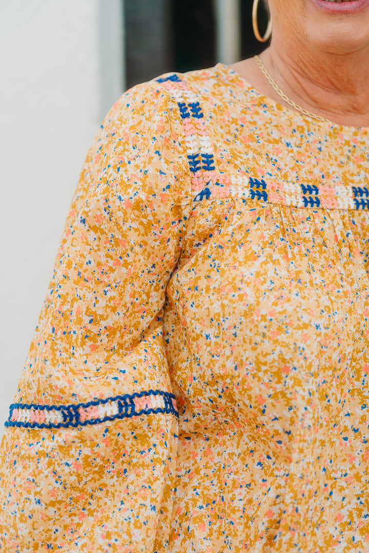Dear John: Fernande Blouse in Marigold Ditsy