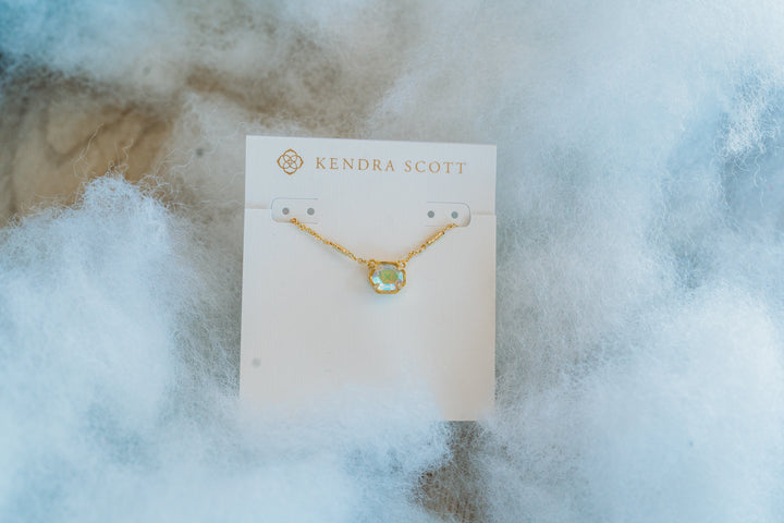 Kendra Scott: Mabel Gold Necklace in Dichroic Glass