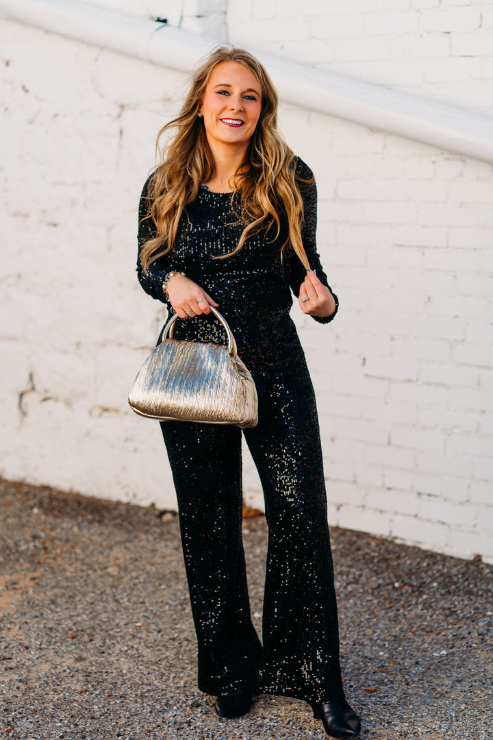 Z supply: Skylar Sequin Pant in Black