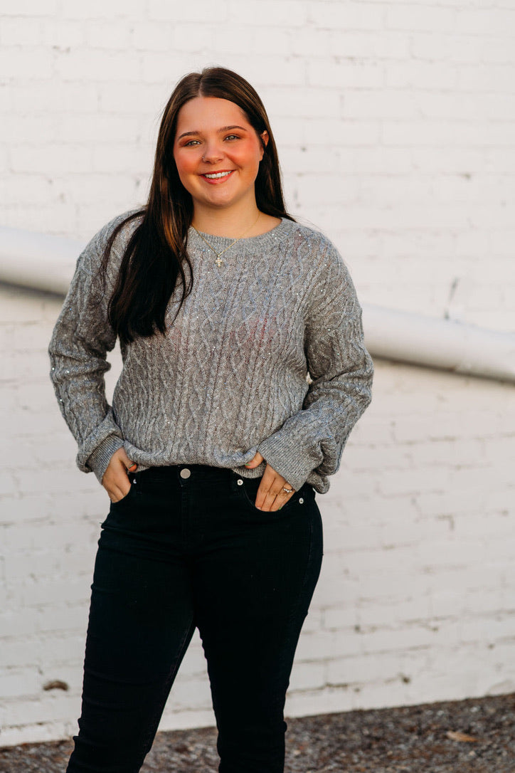 Another Love: Sarai Sweater in Silver