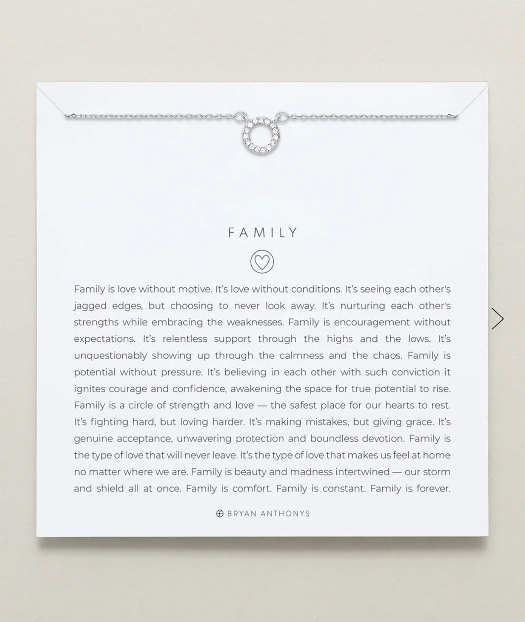 Bryan Anthonys: Family Necklace in Silver