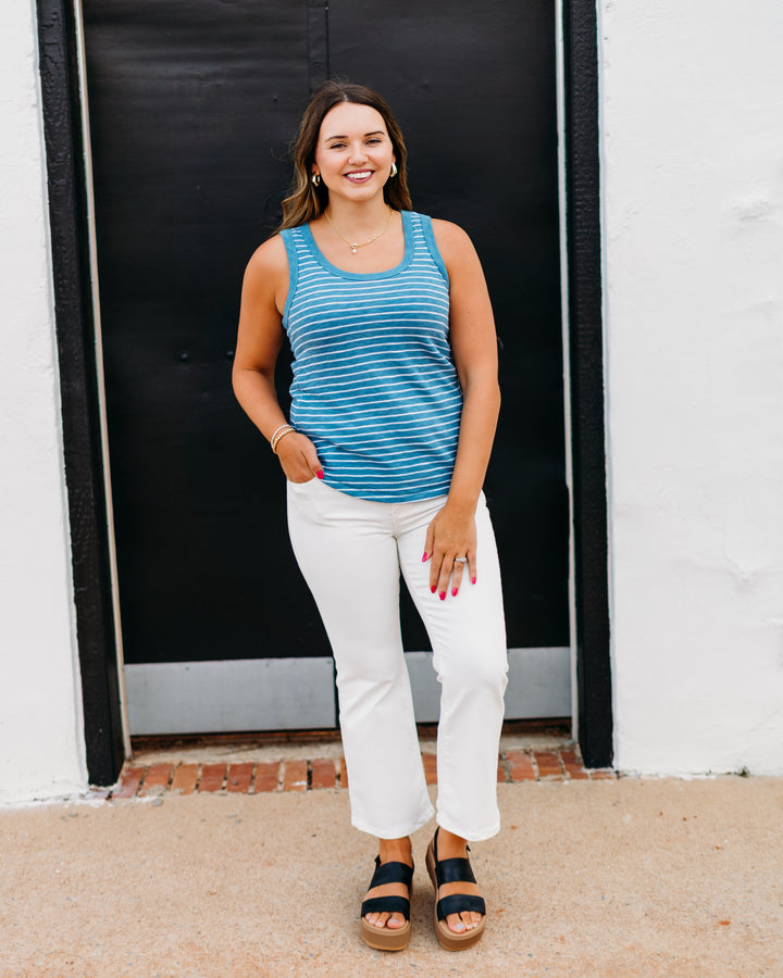 Z Supply: The Perfect Striped Tank in Boathouse