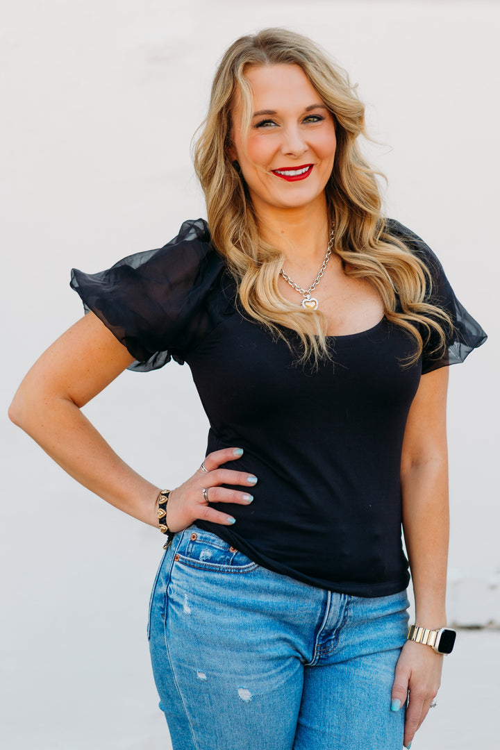 Steve Madden: Pamelia Top in Black BO305256