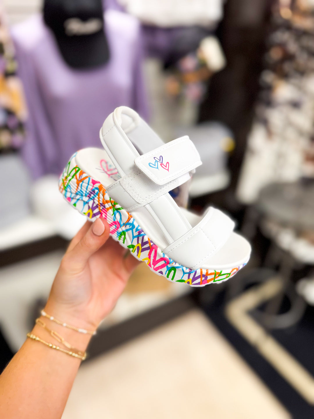 Skechers: Kids Uno Lite Sandal in Sunny Love(Girls)