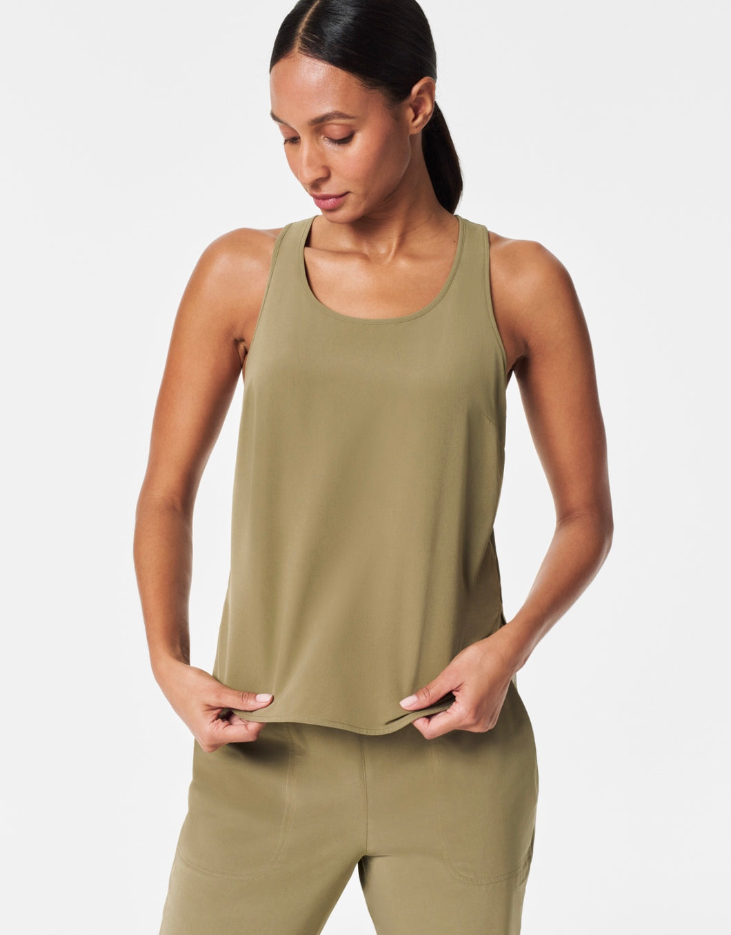 Spanx: Out of Office Shell Tank in Tuscan Olive
