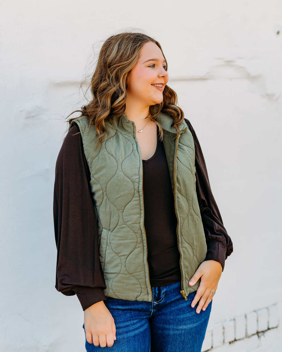 Dear John: Hadley Vest in Vetiver