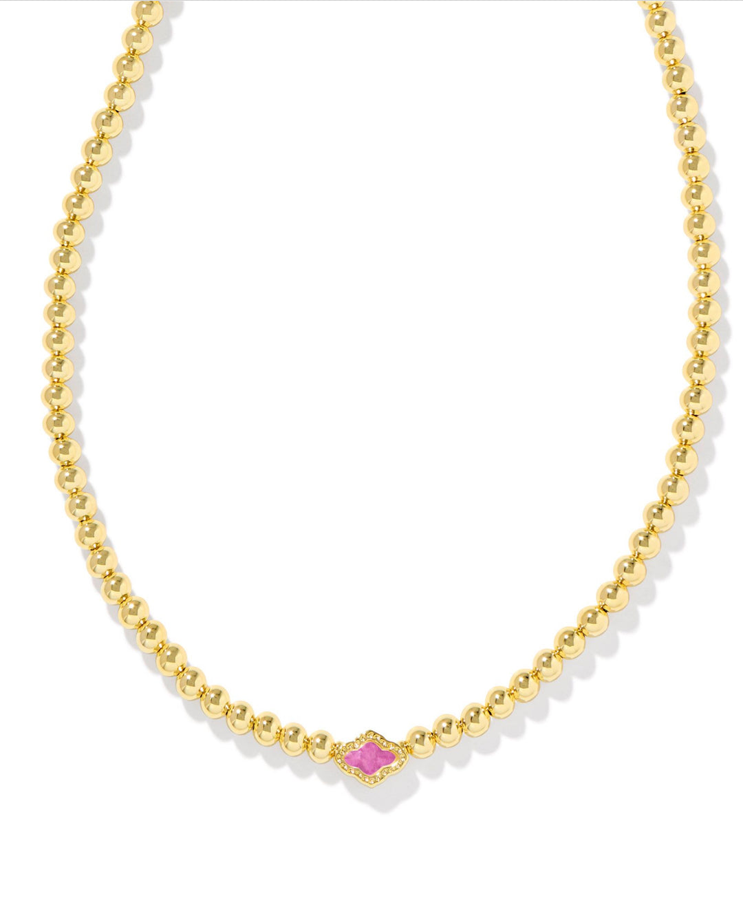 Kendra Scott: Abbie Beaded Necklace in Gold Azalea Illusion