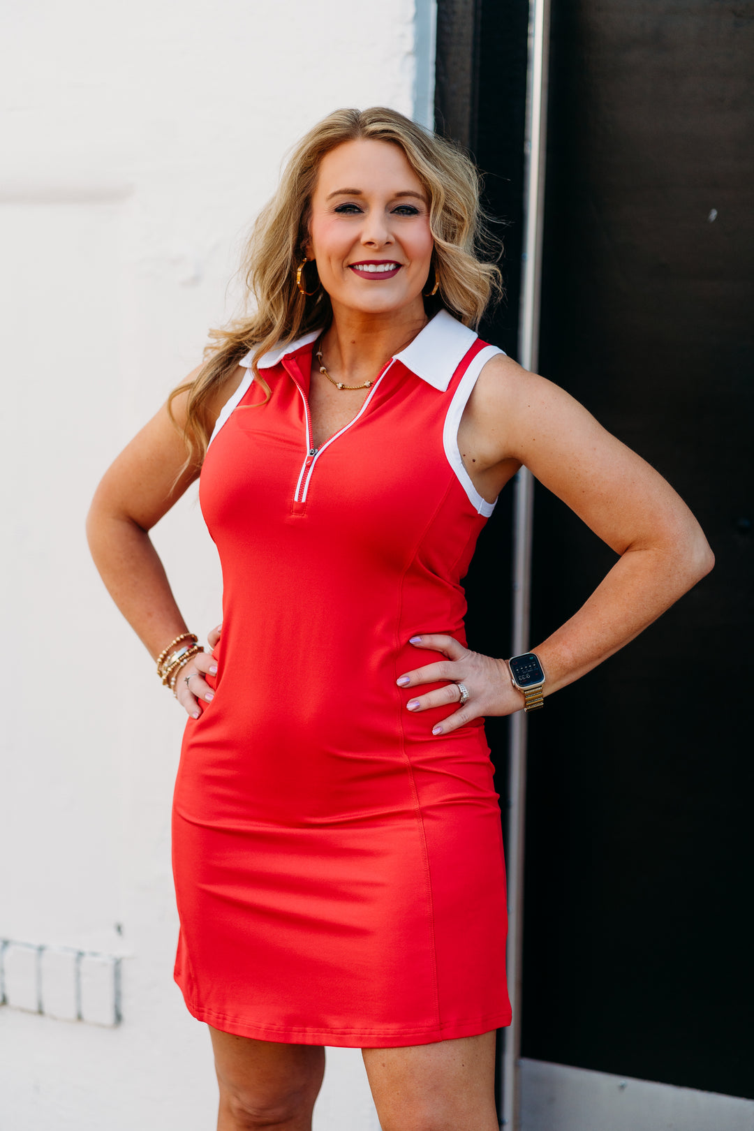 Thread & Supply: Serena Dress in Red Ruby