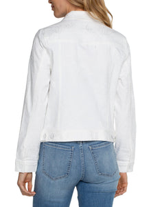 Liverpool: Classic Jean Jacket in Bright White