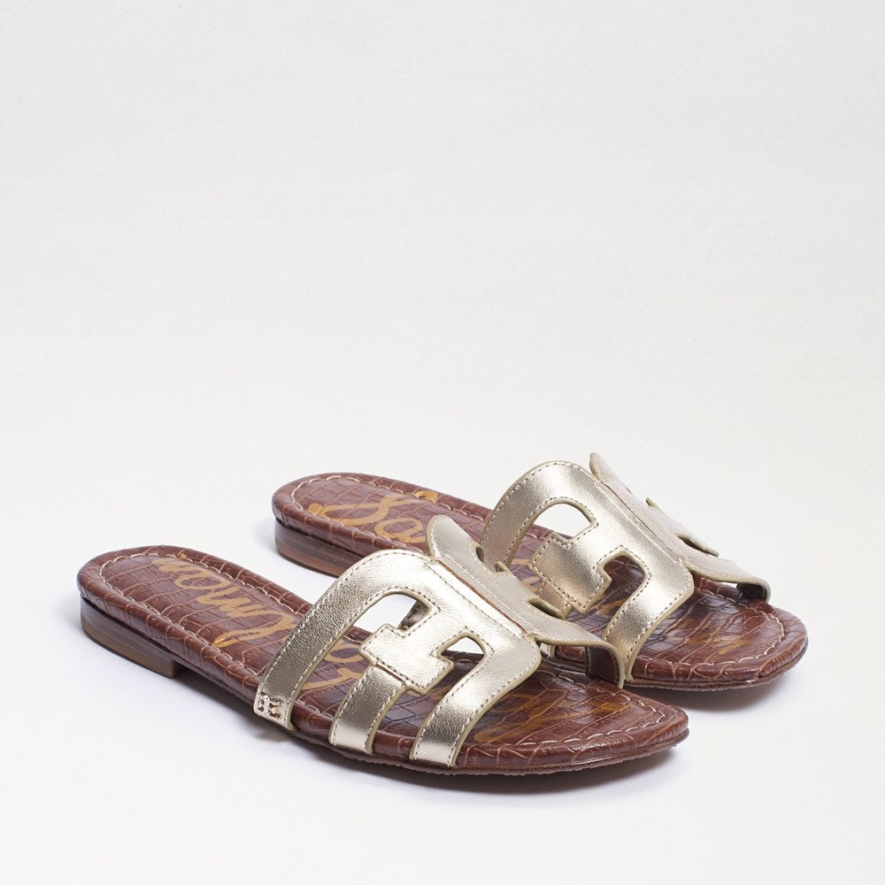 Sam Edelman: Bay Sandal in Metallic Molten Gold