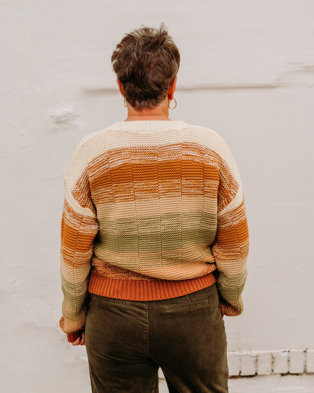 Another Love: Jaycee long Sleeve Sweater in Autumn Foliage