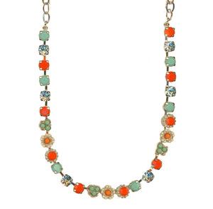 Mariana: Rose Gold Petite Blossom Necklace in "Mythical Dusk"