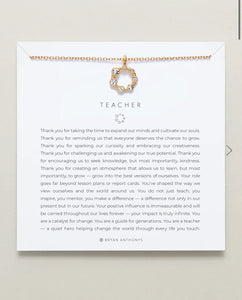 Bryan Anthonys: Teacher Necklace in Gold