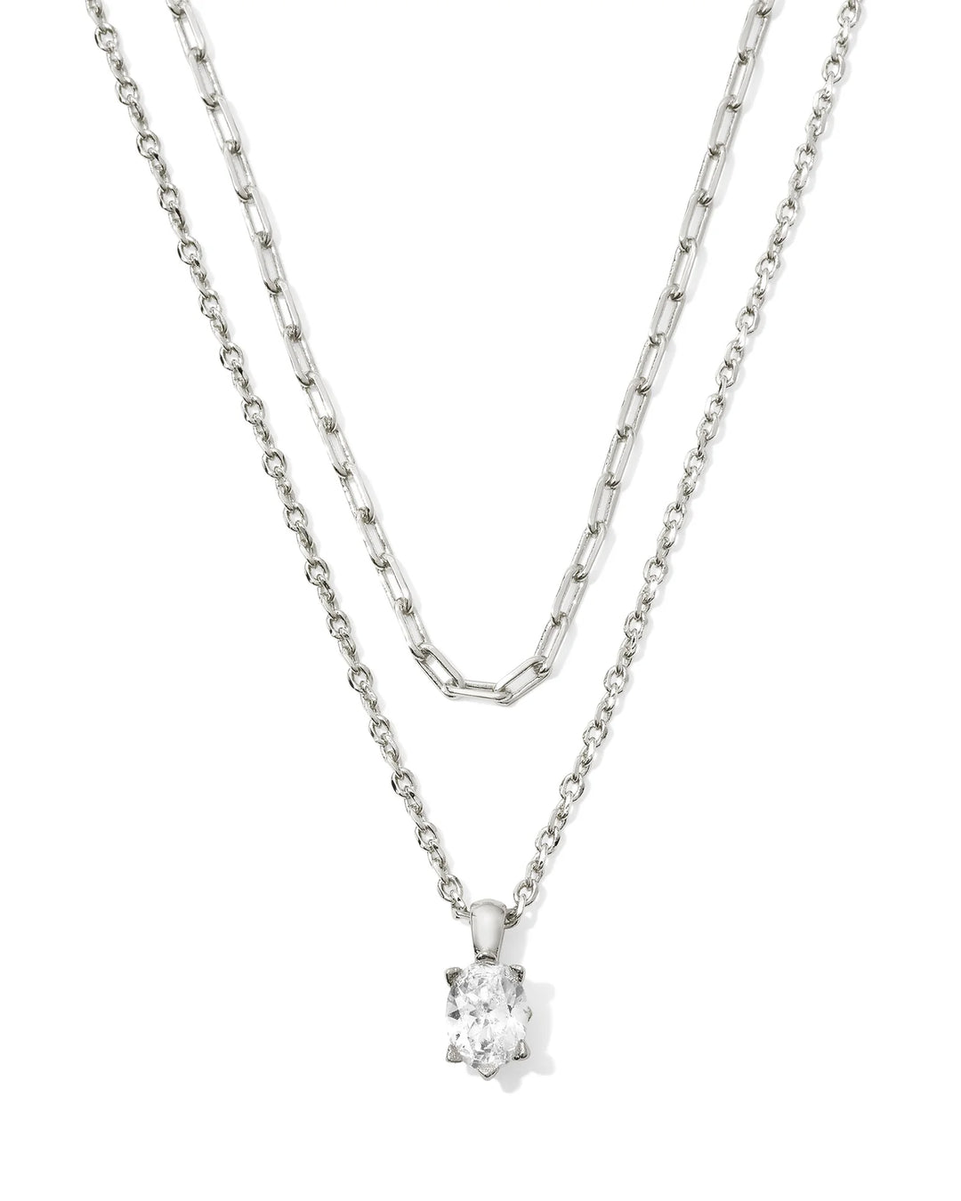 Kenra Scott: CAILIN MULTI STRAND NECKLACE IN SILVER