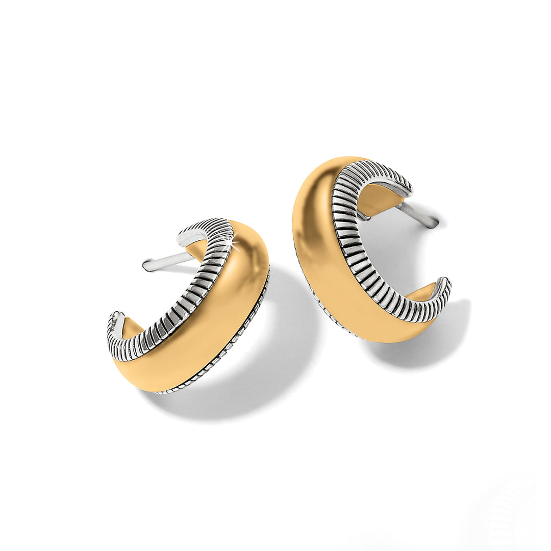 Brighton: Interlok Noir Small Hoop Earrings