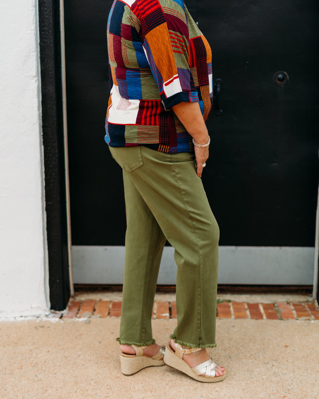 Multiples: Fringe Hem Ankle Pant (M35714PM)