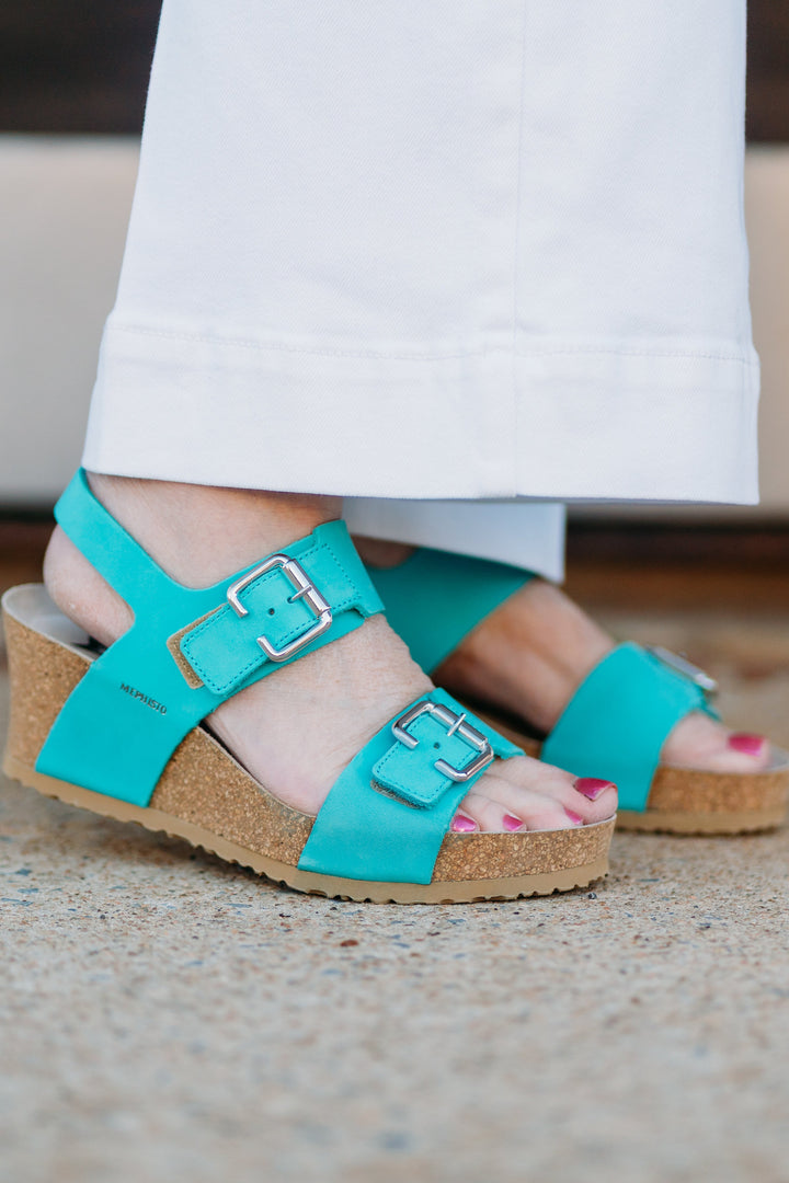 Mephisto: Lissandra Wedge in Turquoise