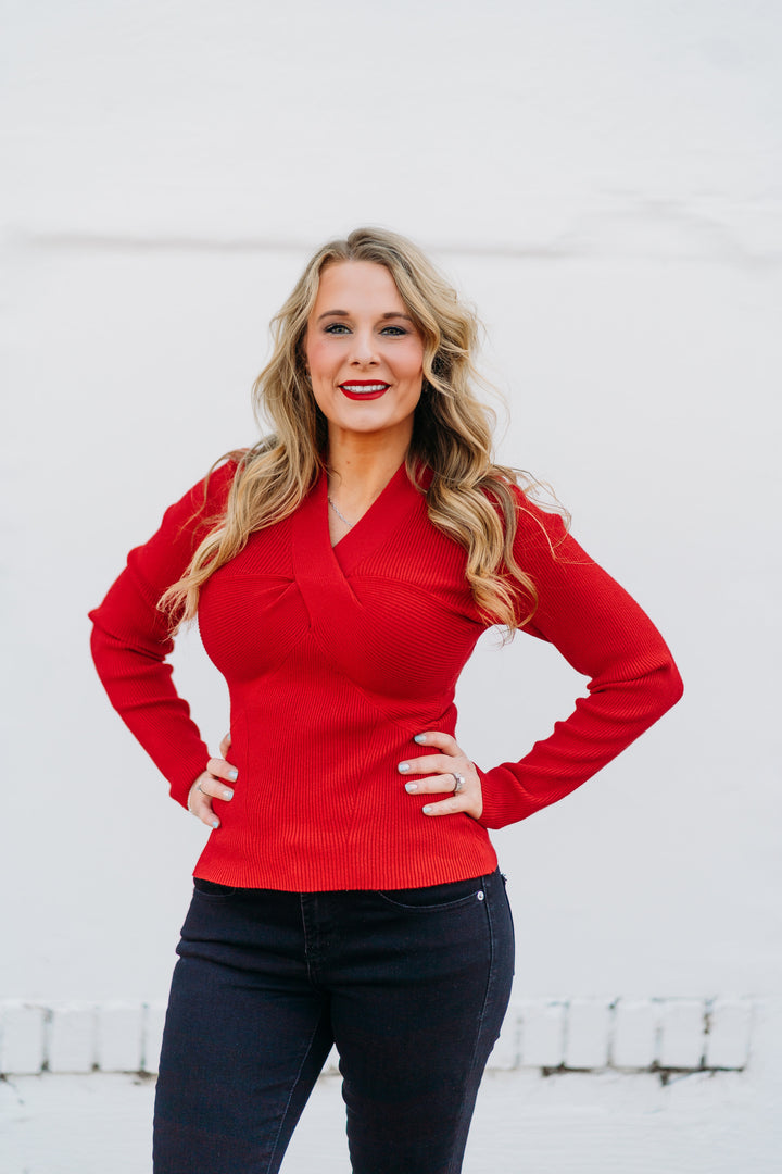 Steve Madden: Francesco Sweater in Red BO306690