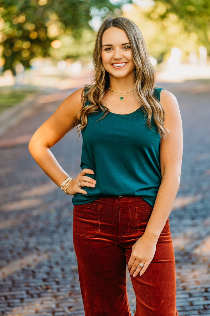 Multiples: Scoop Neck Knit Tank Top M44103TM - 454 RITEAL