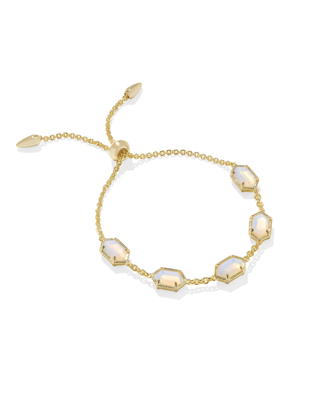 Kendra Scott: Hallie Delicate Chain Bracelet in Gold Opalite Illusion