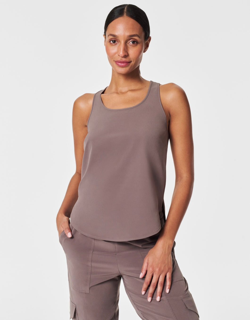 Spanx: Out of Office Shell Tank in Smoke