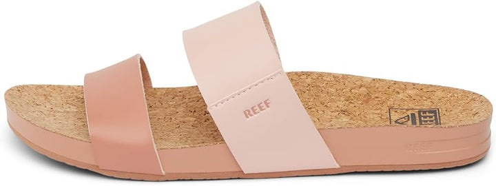 Reef: Cushion Vista Slide Sandal in Cameo Rose