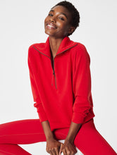 Load image into Gallery viewer, Spanx: Air Essentials Half Zip in Spanx Red

