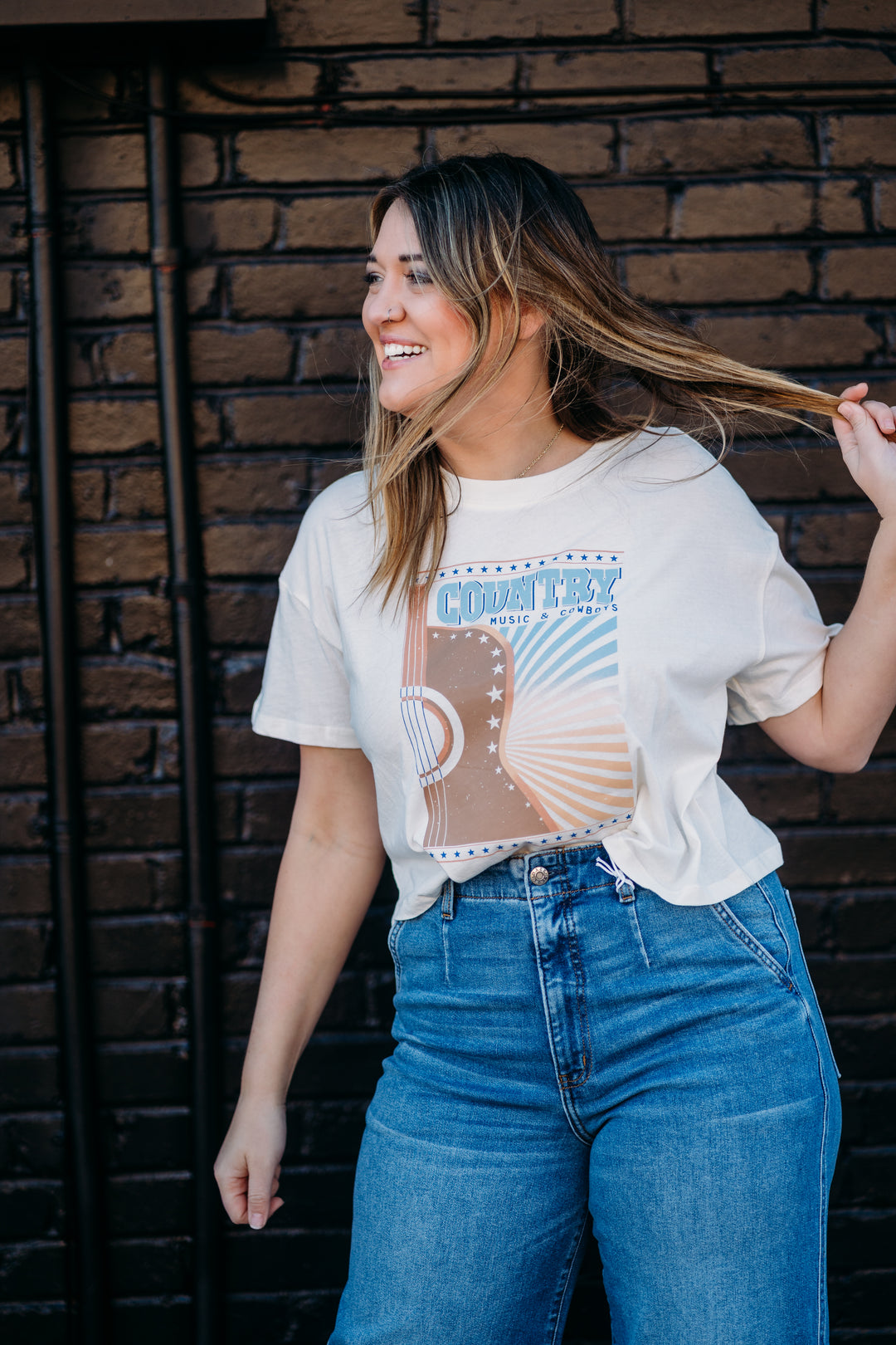 Z Supply: Country Music Tee in Sea Salt