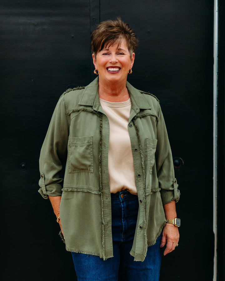 Multiple: Green Ruffle Jacket (M35108BM)