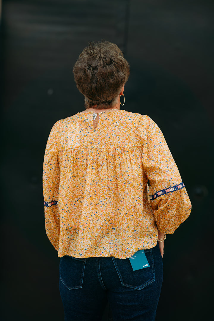 Dear John: Fernande Blouse in Marigold Ditsy