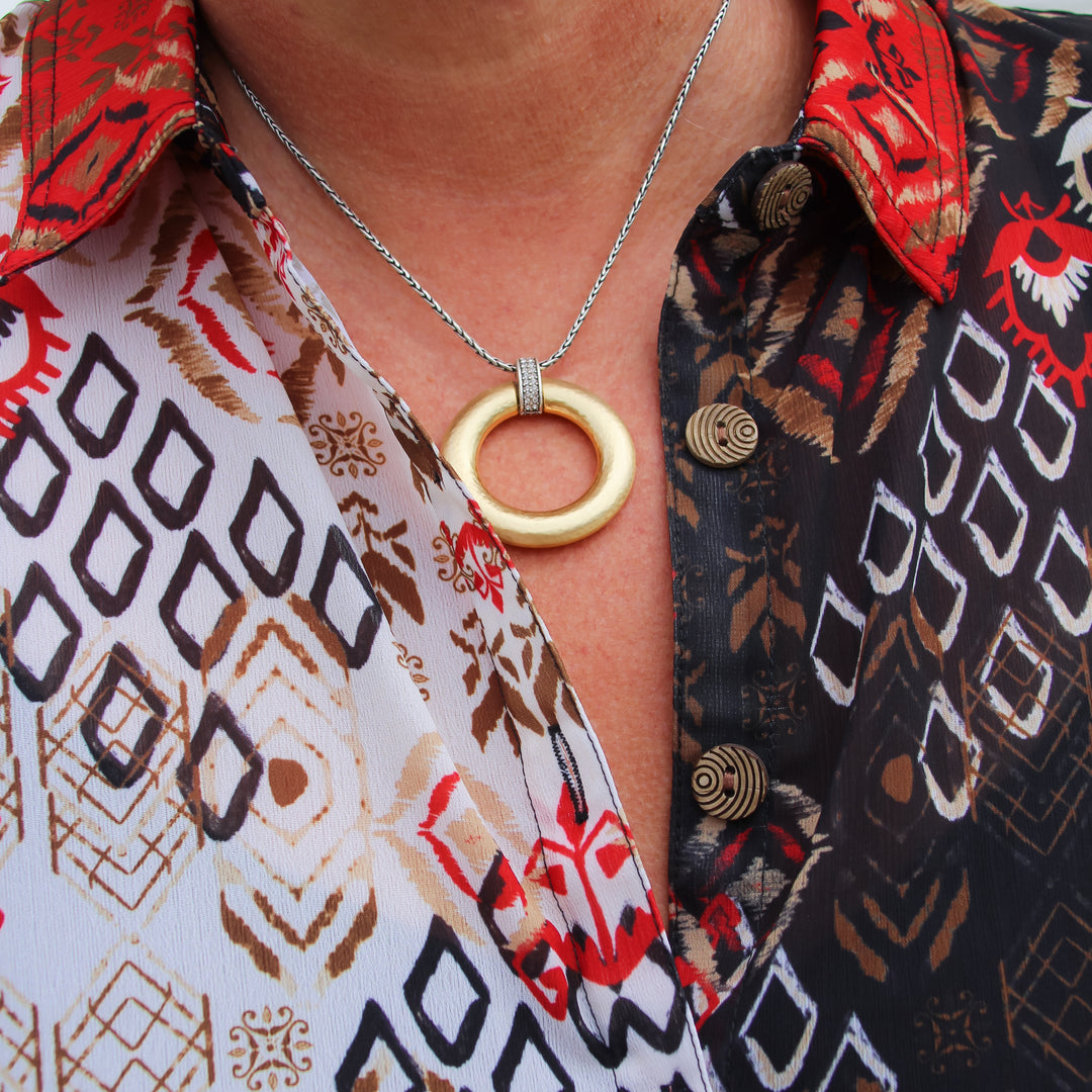 Multiples: Roll Tab Cuffed Long Sleeve Button Front Shirt: M34206BM