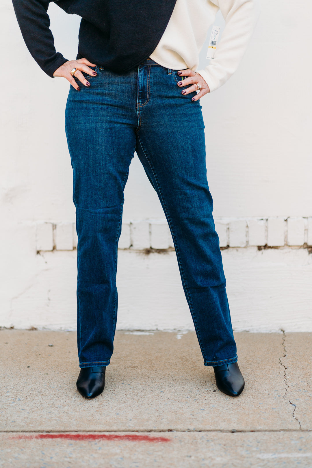 Dear John: Blaire High Rise Ankle Straight Leg in Munich