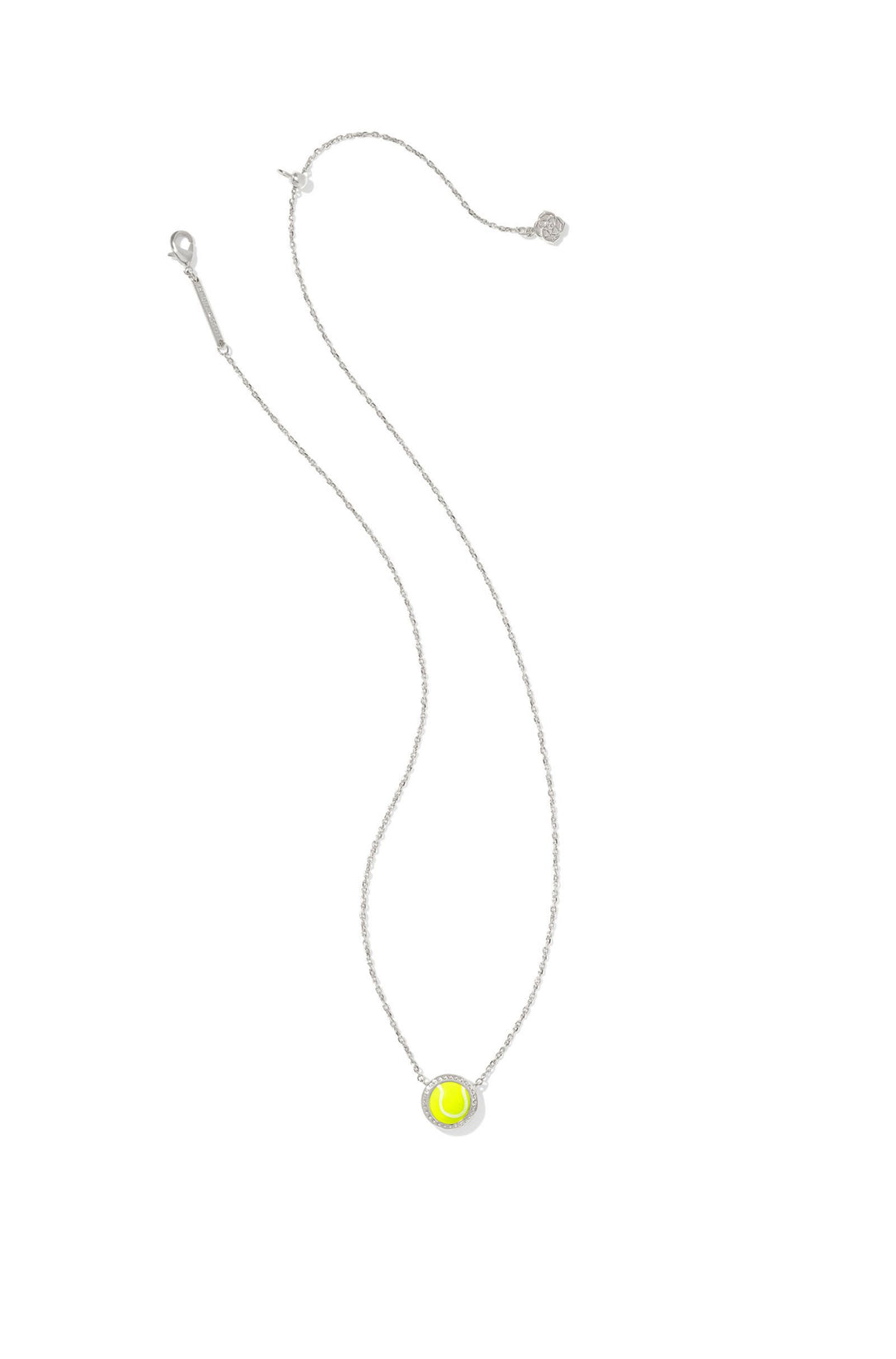 Kendra Scott: Tennis Short Pendant Necklace in Chartreuse Magnesite