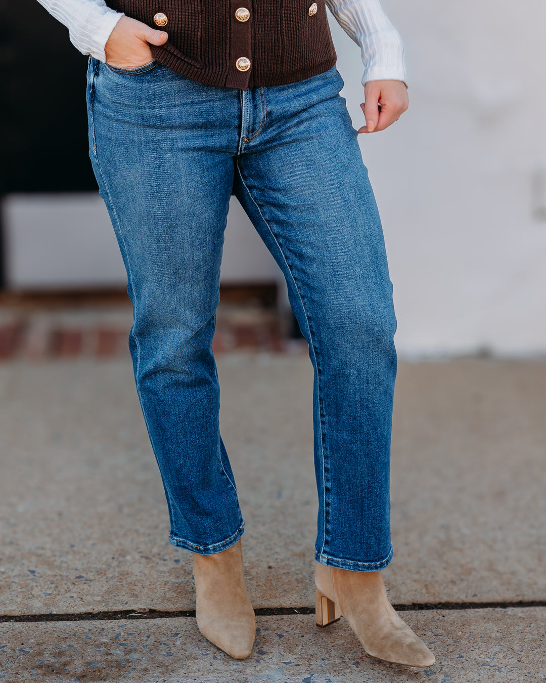 Dear John: Frankie Straight Leg Jeans in Midtown