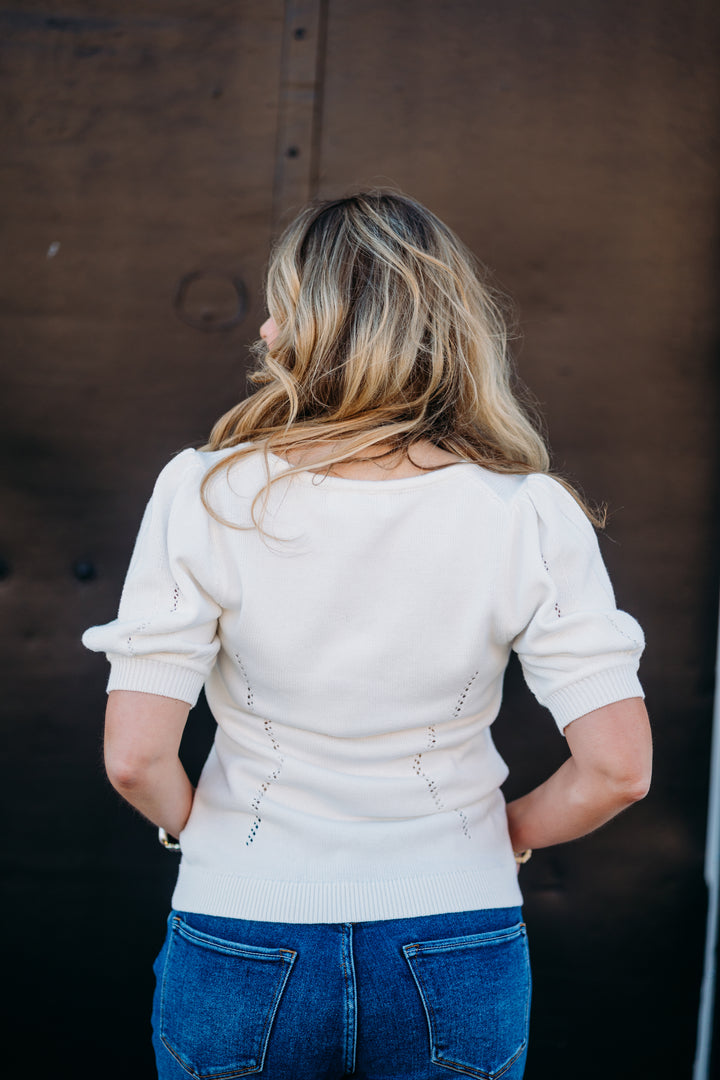 Dear John: Eline Sweater in White White