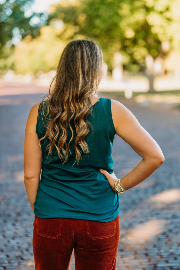 Multiples: Scoop Neck Knit Tank Top M44103TM - 454 RITEAL