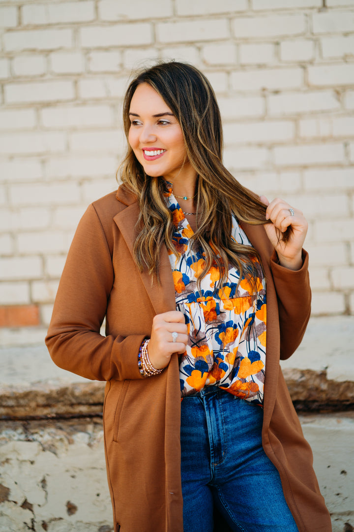 Joy Joy: Autumn Petals Batwing Top 69G7498