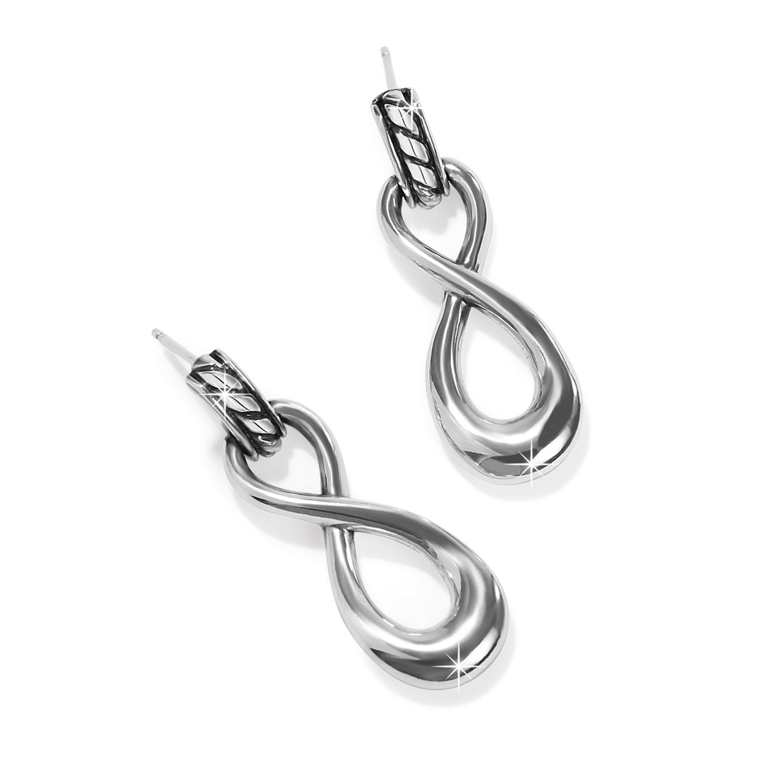 Brighton: Interlok Infinity Post Drop Earrings