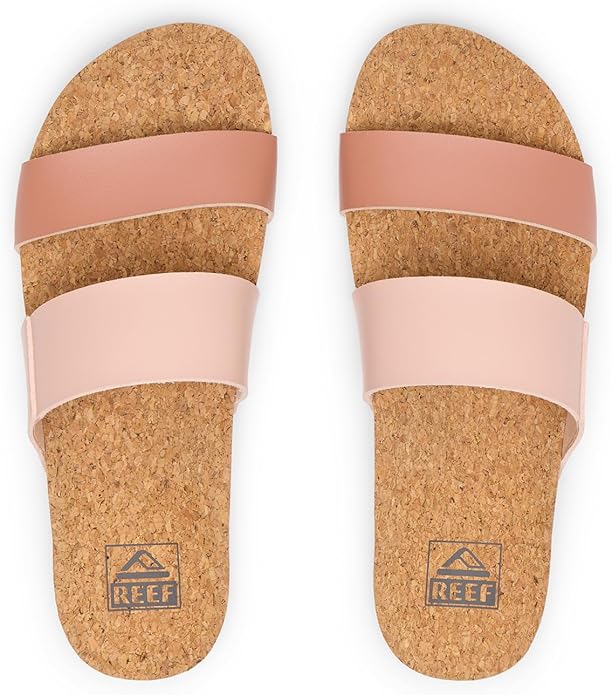 Reef: Cushion Vista Slide Sandal in Cameo Rose