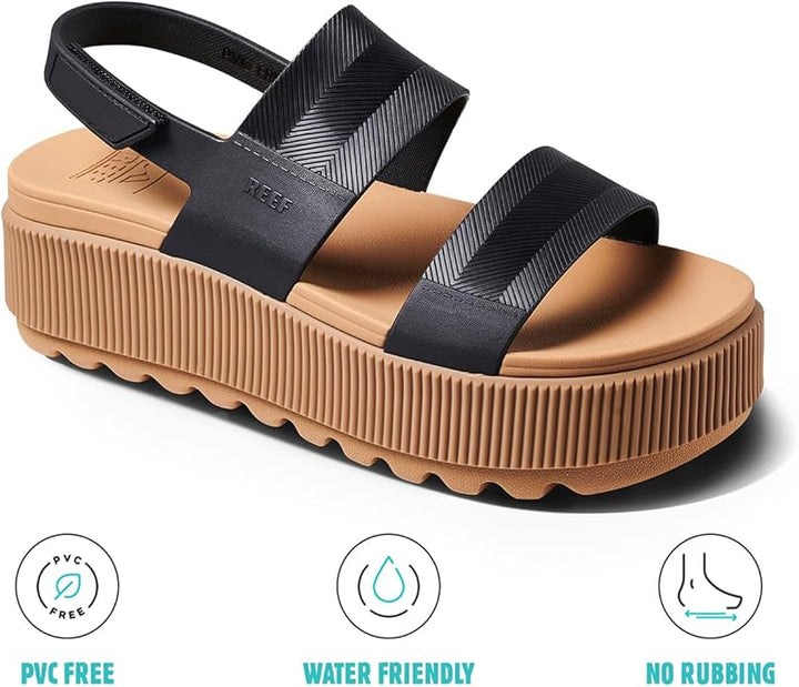 Reef: Water Vista Higher in Black/Tan