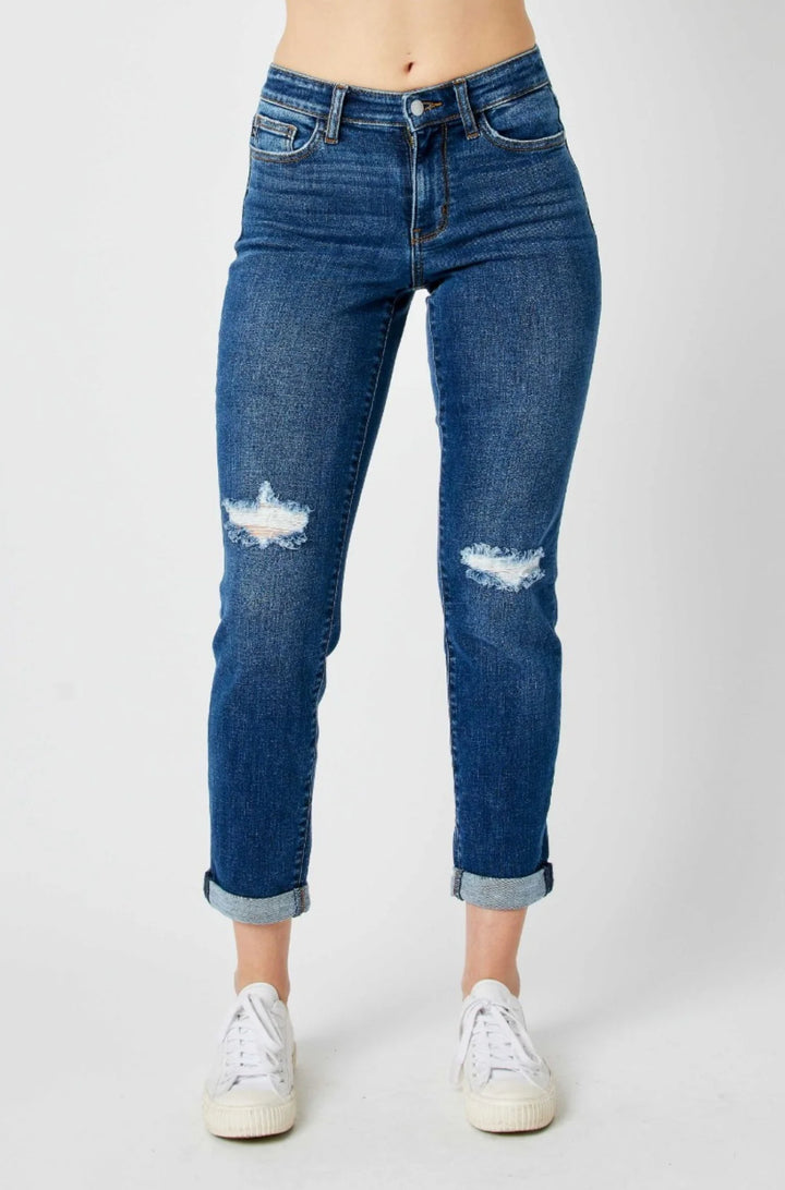 Judy Blue: MR Destroy Slim Jeans