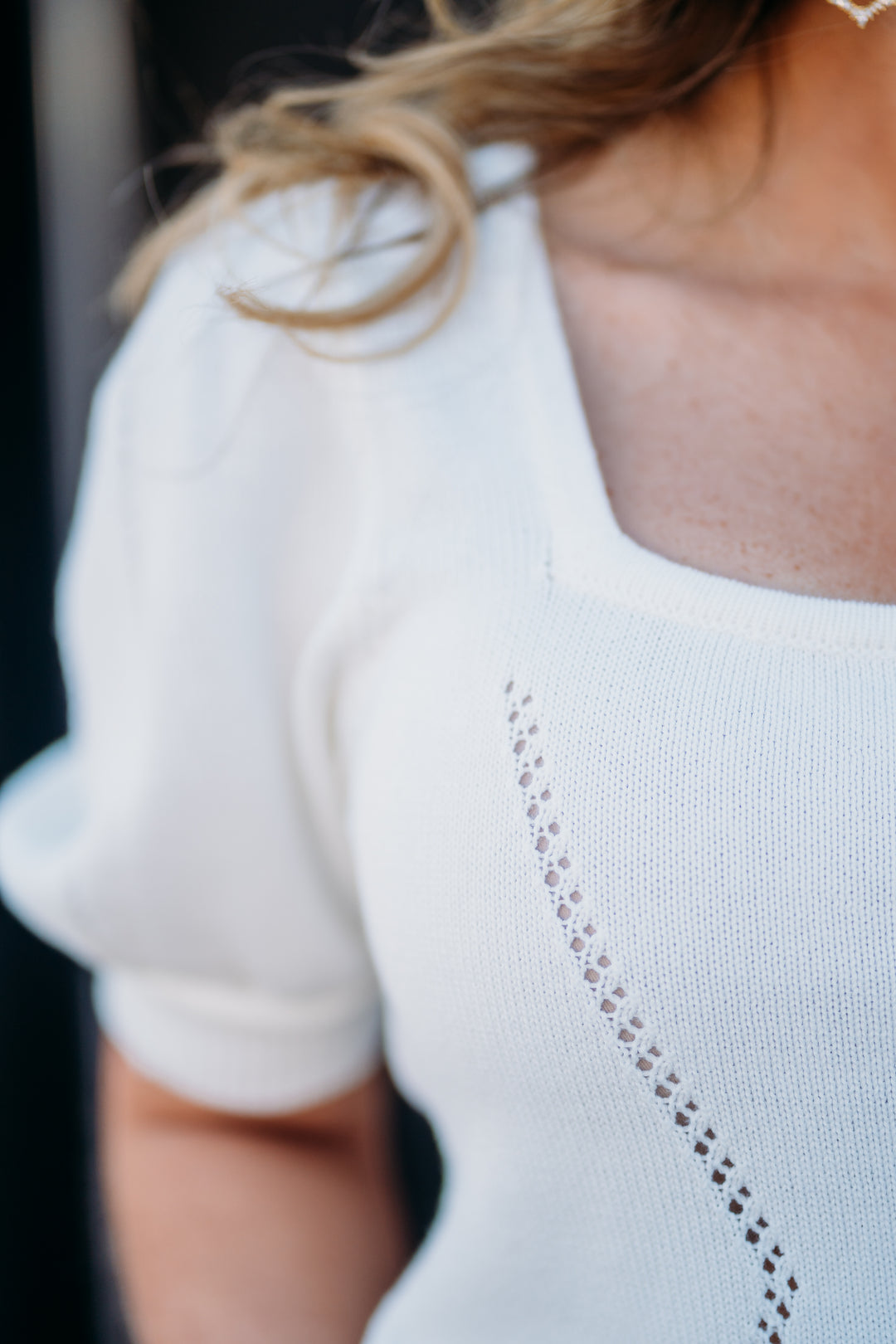 Dear John: Eline Sweater in White White