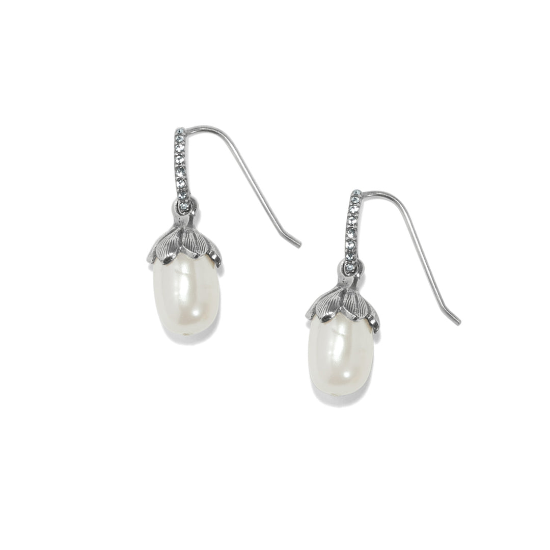 Brighton: Silver Everbloom Pearl Drop Earrings