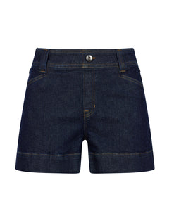 Spanx: Denim Trouser Short in Raw Indigo Wash 20701R
